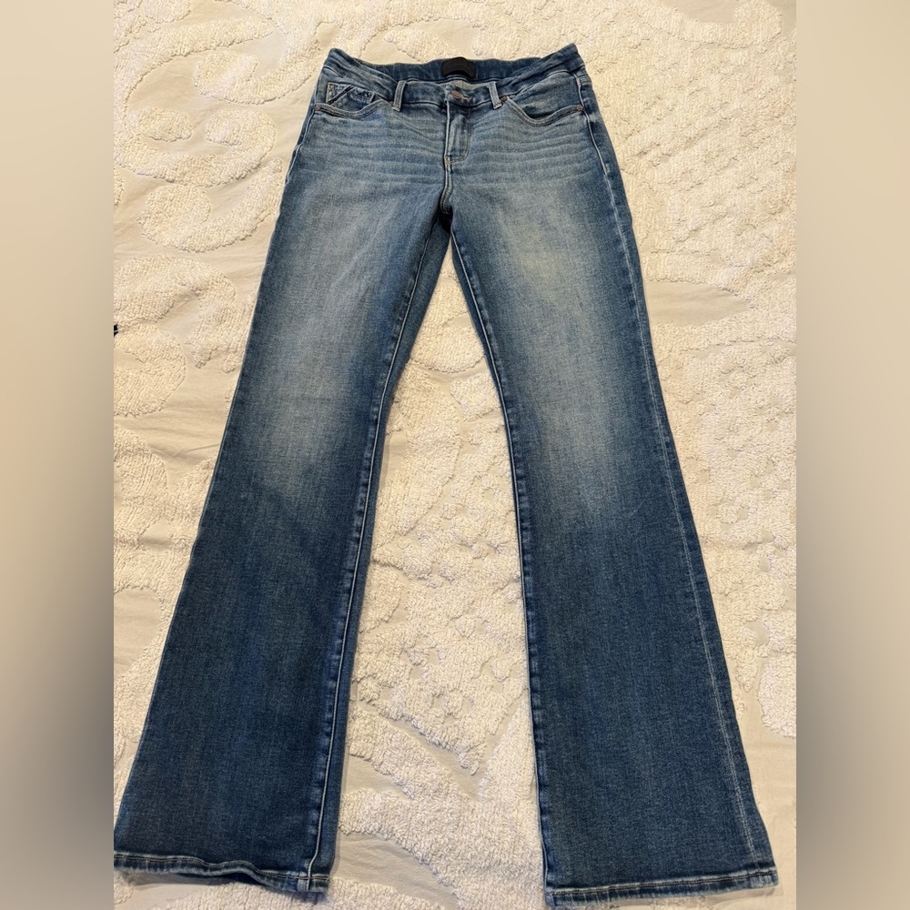 Buckle Medium Wash Boot Cut Denim Jeans